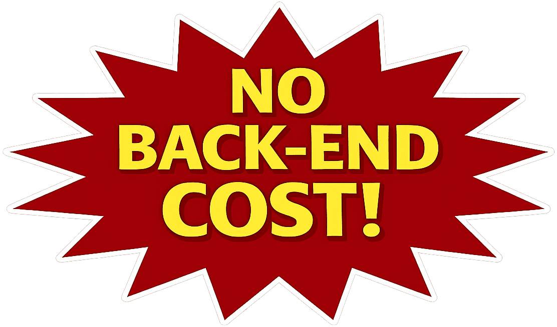 No Back-end Cost Starburst